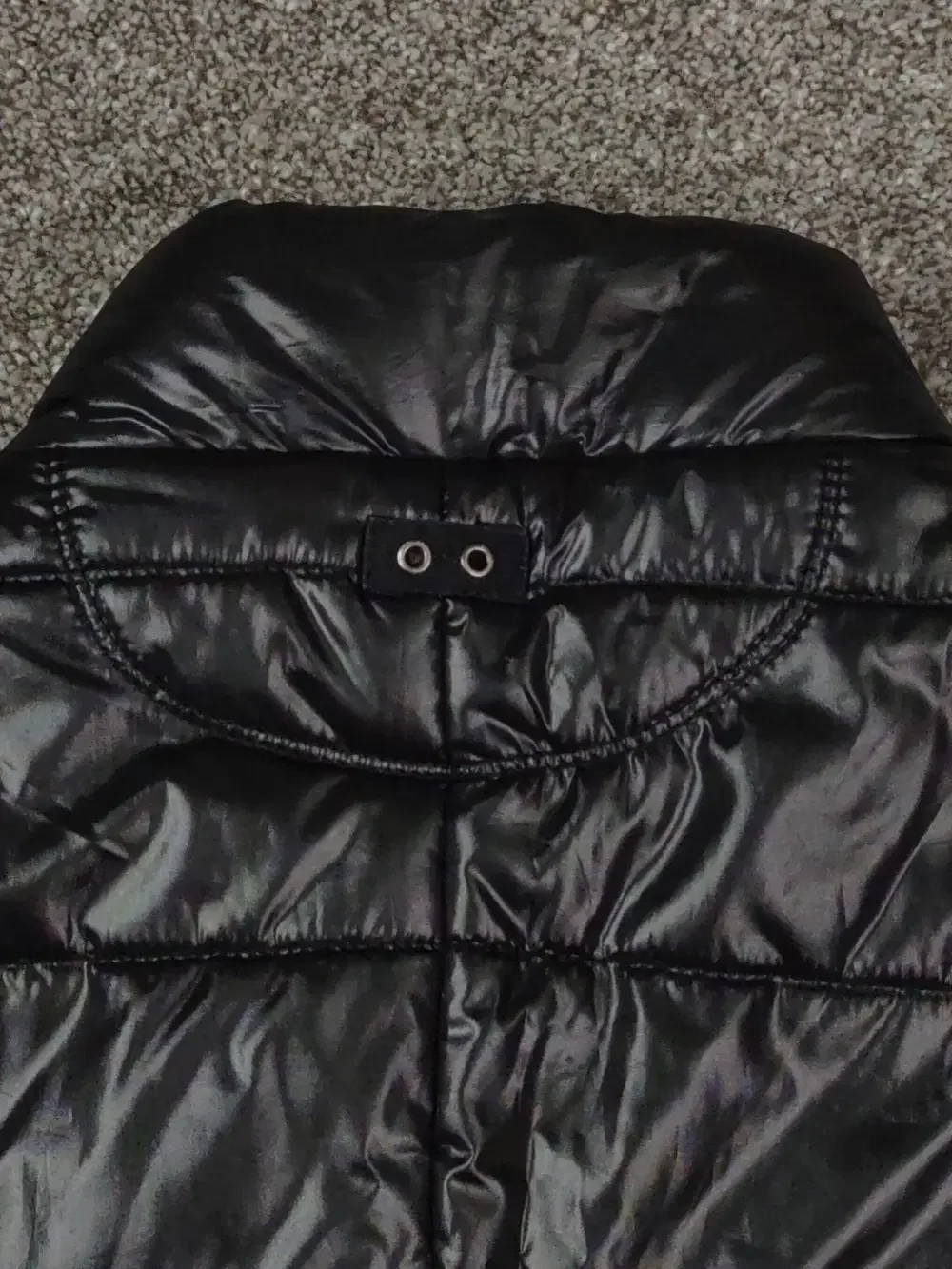 Converse Vest Women XL Black Shiny One Star Quilted Insulated Skater Fashion